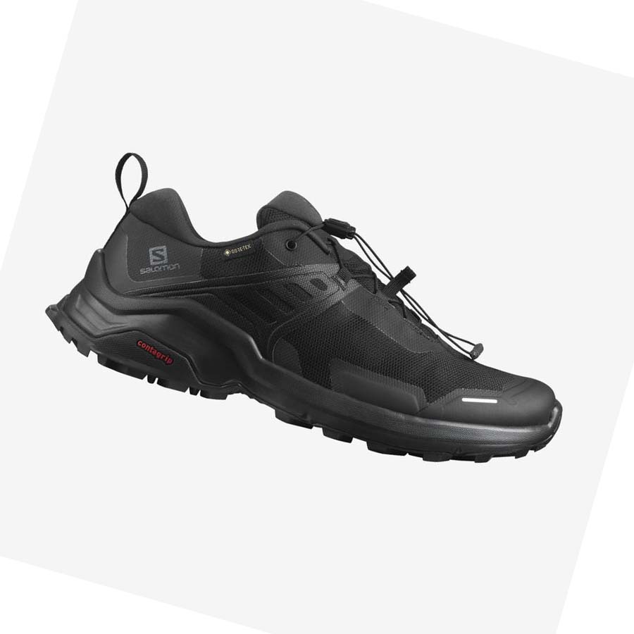 Tenis Senderismo Salomon X RAISE GORE-TEX Hombre Negros Negros | MX 3601AHK